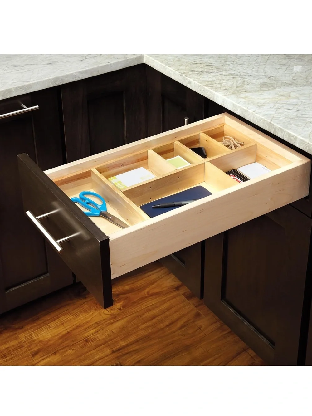 Rev-A-Shelf Customizable Drop-In Kitchen Drawer Organizer Kit for Large Utensils